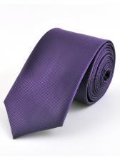 Галстук мужской 2beMan tie-poly-kltext-narrow фиолетовый