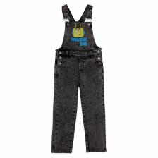 Полукомбинезон текстильный джинсовый для мальчика, рост 104 см