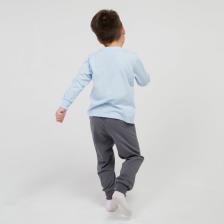 Пижама для мальчика, цвет голубой/серый, рост 128 см – фото 3