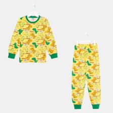 Пижама для мальчика, цвет желтый, рост 104