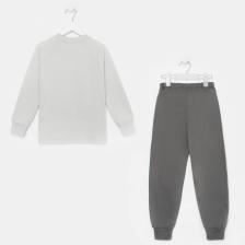Пижама для мальчика, цвет серый, рост 110-60 – фото 2