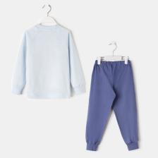 Пижама для мальчика «Медвежонок», цвет голубой, рост 110 см – фото 4