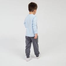 Пижама для мальчика, цвет голубой/серый, рост 122 см – фото 4