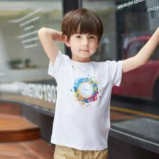 Непромокаемая детская футболка Xiaomi Supield Technology Pure Cotton Hydrophobic Anti-Fouling T-Shirt Model Sun (размер 140) – фото 1