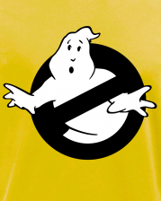 Футболка с принтом Охотники за привидениями (Ghostbusters) желтая 003 – фото 1
