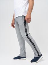 Спортивные штаны «Великоросс» цвета меланж без манжета. Лёгкий футер