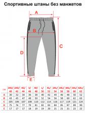 Спортивные штаны «Великоросс» цвета меланж без манжета. Лёгкий футер – фото 2