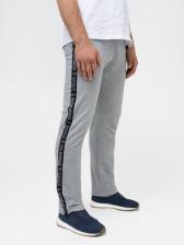 Спортивные штаны «Великоросс» цвета меланж без манжета. Лёгкий футер – фото 1
