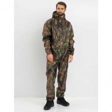 Костюм-дождевик мужской Huntsman ВВЗ Шторм летний ветровлагозащитный непромокаемый для рыбалки и охоты, таффета, цвет Лес (р.44-46/170)