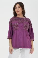 Блуза женская OLSI 2110013 фиолетовая 68 RU