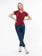 Женская футболка «Великоросс» красного цвета – фото 3