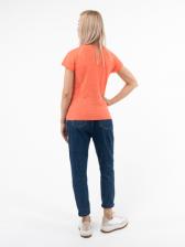 Женская футболка «Великоросс» персикового цвета – фото 2
