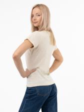 Женская футболка «Великоросс» цвета слоновая кость – фото 1