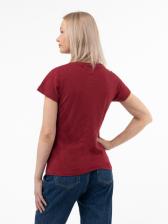 Женская футболка «Великоросс» красного цвета – фото 1