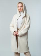 Пальто женское Каляев 59244 белое 46 RU