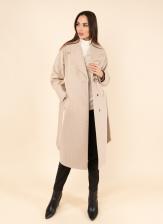 Пальто женское Sezalto 45512 бежевое 40 RU
