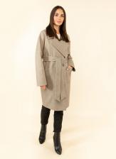 Пальто женское Sezalto 55021 бежевое 48 RU
