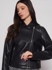 Кожаная куртка женская Zolla 022215P02014 черная XS
