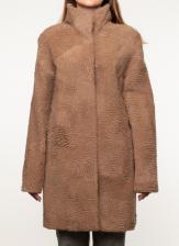 Пальто женское Dzhanbekoff 44909 бежевое 46 RU