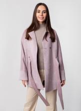 Пальто женское Каляев 58222 розовое 54-56 RU
