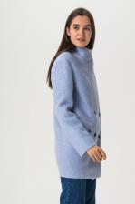 Пальто женское ElectraStyle 3-7004/4-225 голубое 40 RU