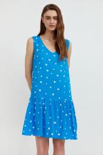 Платье женское Finn Flare S21-11096 синее 42