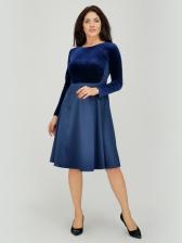 Платье VISERDI 10081-тсн 4191010 цв. синий р.50