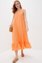Платье женское Baon B460022 оранжевое 46