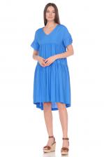 Платье женское Baon B459056 голубое 46