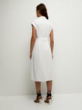 Платье Zarina с коротким рукавом, белое, 42