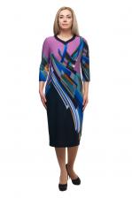 Платье женское OLSI 1705017 фиолетовое 68 RU