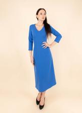 Платье женское Каляев 1600262 синее 42 RU