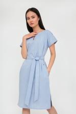 Платье женское Finn-Flare S20-11084 голубое XXL