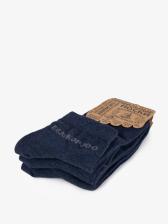 Носки короткие тёмно-синего цвета – тройная упаковка – фото 1