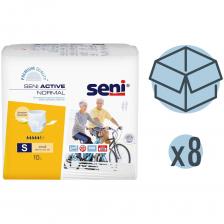 Seni Трусы впитывающие Active Normal, 55-85 см., S (10 шт.), 8 упаковок