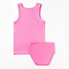 Комплект (майка / трусы) для девочки, цвет темно-розовый, рост 110 – фото 2