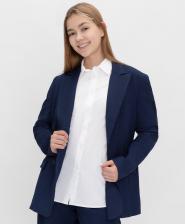 Пиджак двубортный на пуговицах с лацканами синий Button Blue Teens line (170*88*96(S))