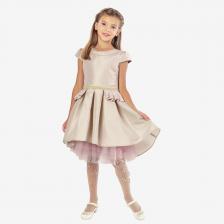 Платье детское Kapika FJGCD04-T0, цвет бежевый, размер 116