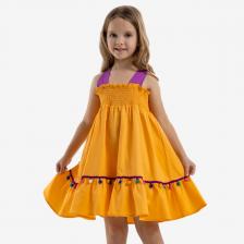 Платье детское Kapika JKGCD06-Y1, цвет желтый, размер 110