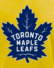 Aksisur Футболка с принтом НХЛ Торонто Мейпл Лифс (NHL Toronto Maple Leafs) желтая 003 – фото 1