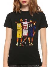 Футболка женская Dream Shirts Легенды Баскетбола 545214111 черная L