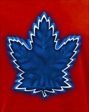 Aksisur Футболка с принтом НХЛ Торонто Мейпл Лифс (NHL Toronto Maple Leafs) красная 001 – фото 1