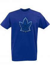 Aksisur Футболка с принтом НХЛ Торонто Мейпл Лифс (NHL Toronto Maple Leafs) синяя 001