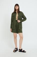Спортивные шорты женские Finn Flare S21-12079 зеленые XL