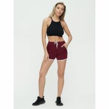 Спортивные шорты женские, размер 40, цвет бордовый – фото 2