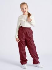 Подростковые утепленные осенние брюки для девочек KATRAN Young (дюспо, бордовый) – фото 1