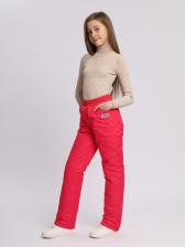Зимние подростковые брюки для девочек KATRAN Frosty (мембрана, малиновый) – фото 1
