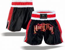 Шорты для тайского бокса Islero чёрного/красного цвета (L) – фото 2