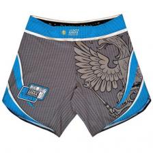 Боевые шорты MMA Uniform Союз ММА России (синего цвета) (XL) – фото 3