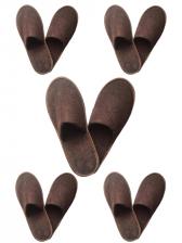 Комплект тапочек мужских ПОЛОКРОН 12715 коричневых 41-44 RU